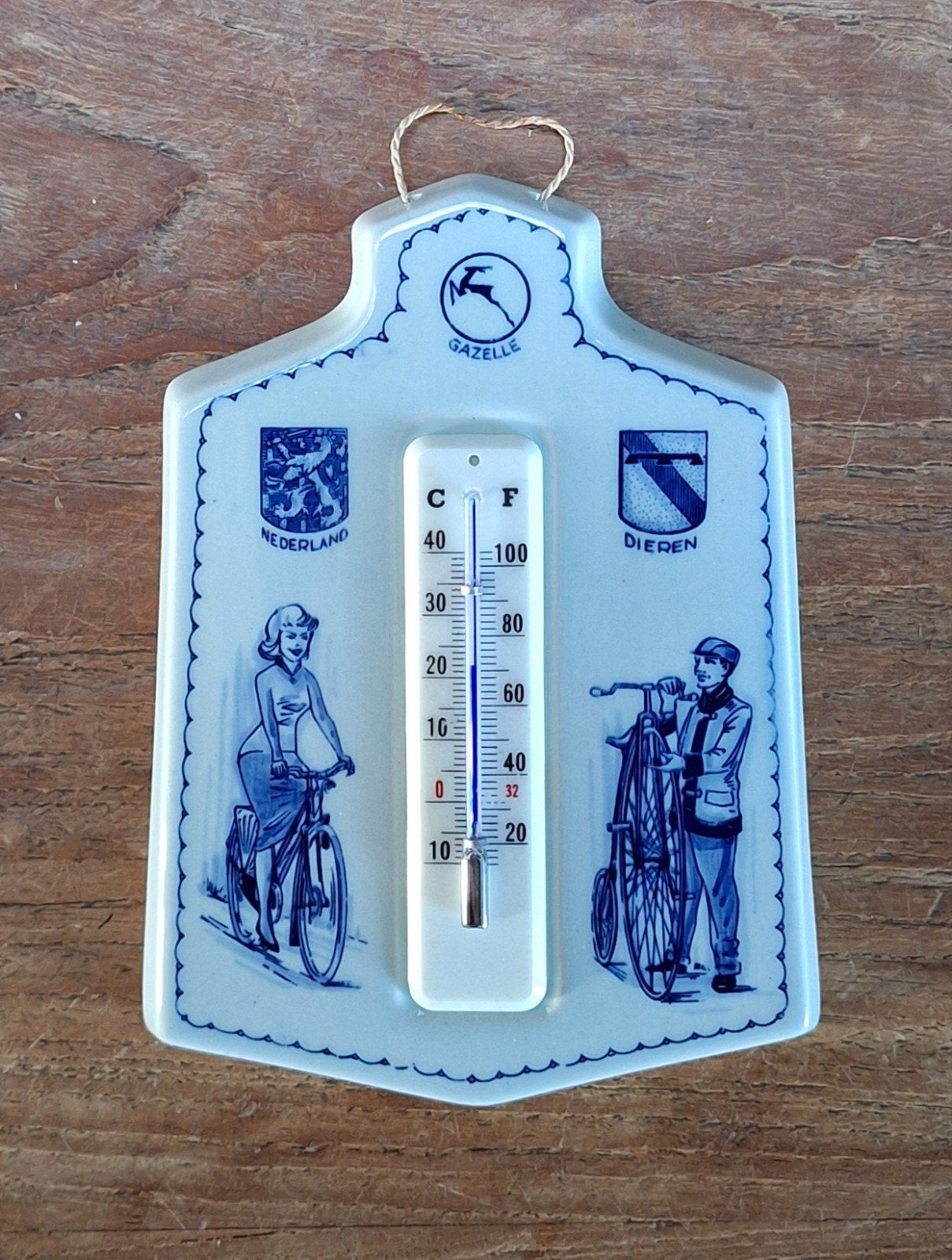 div. vintage thermometer Gazelle jaargetijden horloge, Ophalen of Verzenden, Gebruikt, Barometer