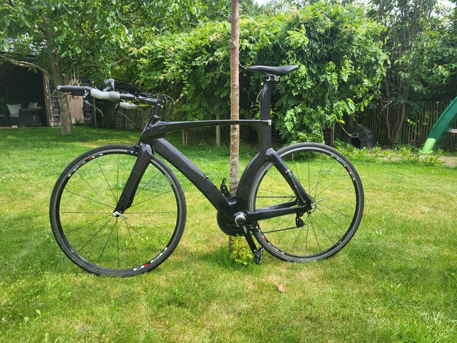 Carbon racefiets met SRAM Rival en Force onderdelen, Fietsen en Brommers, Fietsen | Racefietsen, Carbon, 15 tot 20 versnellingen