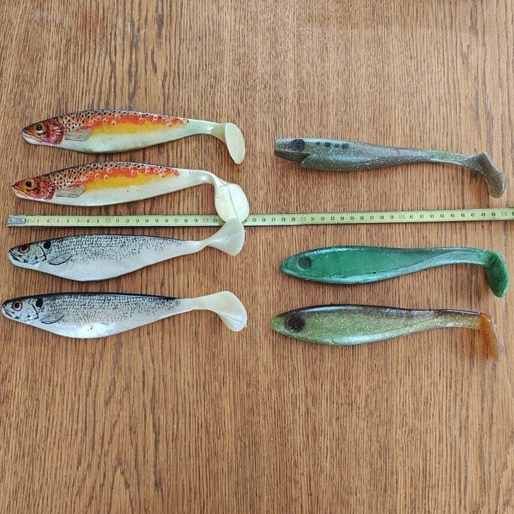 Grote shads, kunstaas voor o.a. snoek, Ophalen, Overige typen