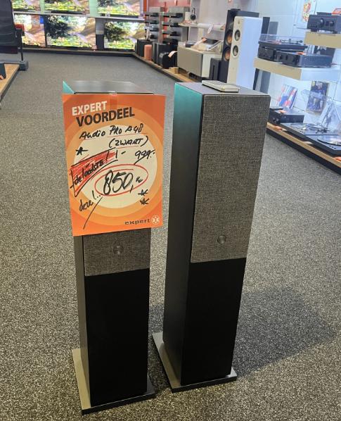 Audio Pro A48 Zwart ACTIE!, Expert-meijer@expertburgum.nl, Nieuw, 120 watt of meer, Front, Rear of Stereo speakers