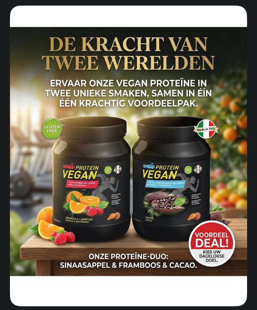 Snep Vegan Proteïne Duo - Sinaasappel & Cacao (Nieuw), Diversen, Verzenden