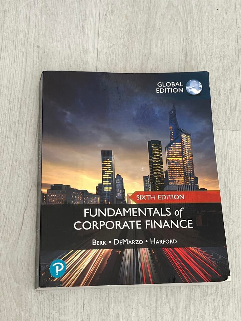 Fundamentals of Corporate Finance Global Edition, Boeken, Ophalen of Verzenden, Gamma, Gelezen, HBO