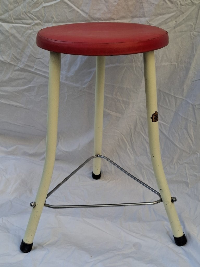 Prachtige vintage Brabantia kruk uit de jaren 50 of 60, Huis en Inrichting, Ophalen of Verzenden, Gebruikt, IJzer