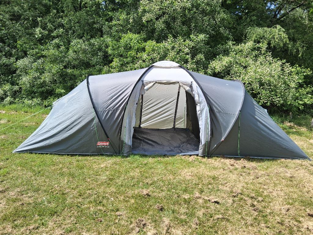 Coleman Ridgeline 6 Plus - 6-persoons familietent, Caravans en Kamperen, Tenten, Ophalen of Verzenden, Gebruikt, Tot en met 6