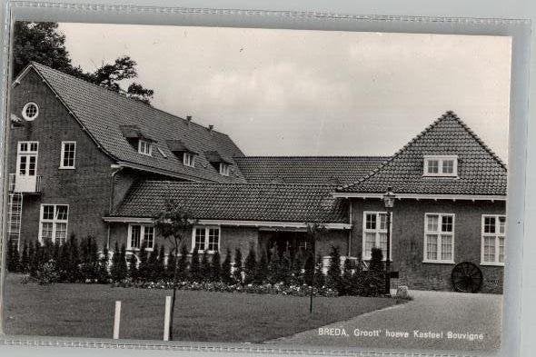 Breda Kasteel Bouvigne Groott Hoeve, Ophalen of Verzenden, 1940 tot 1960, Ongelopen, Noord-Brabant