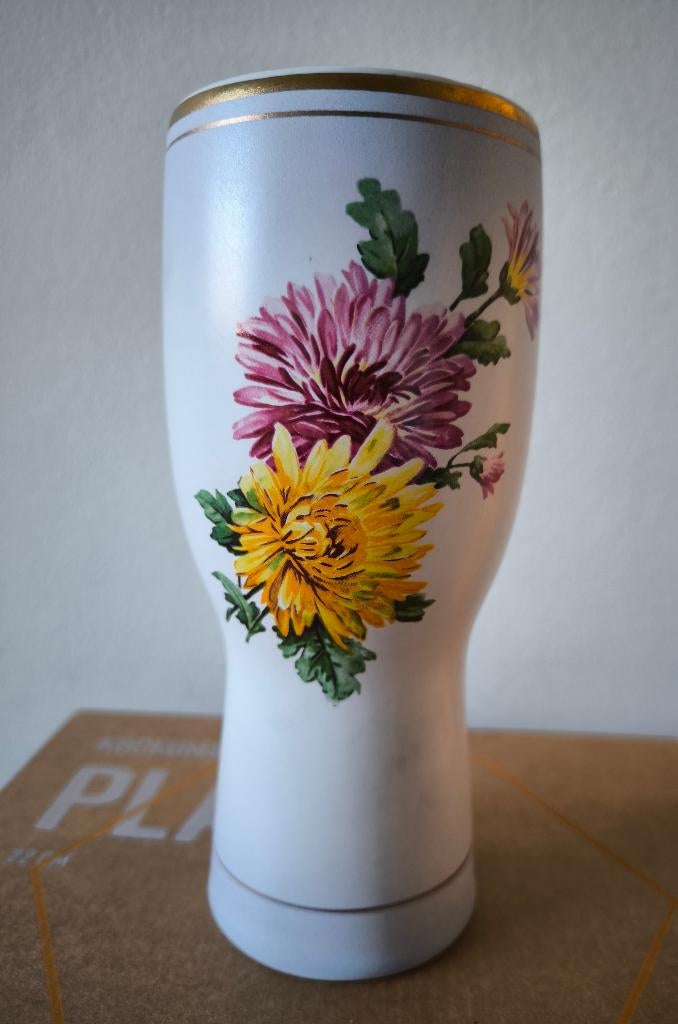Keramieken Bloemen Vaas Plateel Gouda Holland, Antiek en Kunst, Ophalen of Verzenden