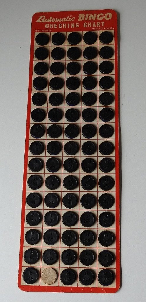verzamel  Bingo spel  ( vintage ), Verzamelen, Verzenden, Gebruikt