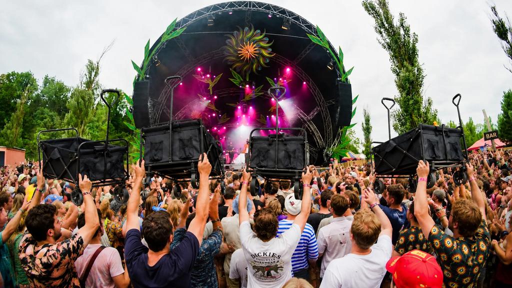 Festival Bolderwagen opvouwbaar opklapbaar Bolderkar NIEUW, Ophalen of Verzenden, Opvouwbaar, Zo goed als nieuw