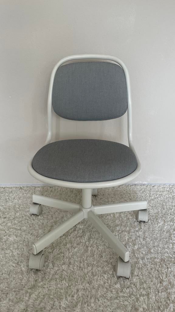 IKEA ÖRFJÄLL Bureaustoel - Wit/Grijs, Ophalen, Zo goed als nieuw, Grijs, Bureaustoel