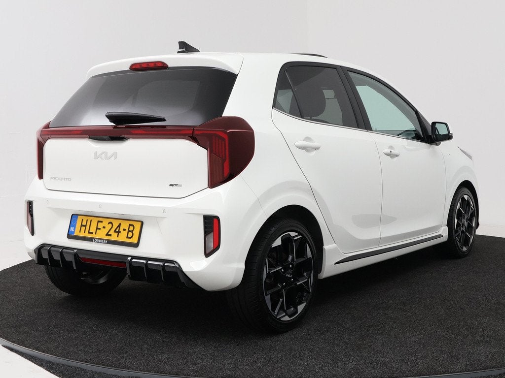 Kia Picanto 1.0 DPI GT-Line | Schuifdak | Stuur-/Stoelverwar, Auto's, Kia, Voorwielaandrijving, 12 maanden, 4 stoelen, Wit