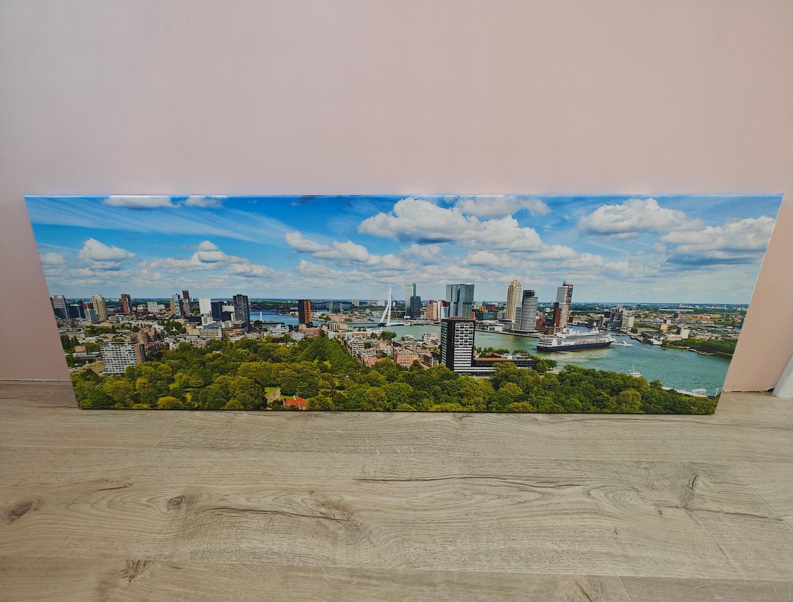 Canvas print Rotterdam 140x45 cm - Zo goed als nieuw, Ophalen, 125 cm of meer, 5 – 50, Print