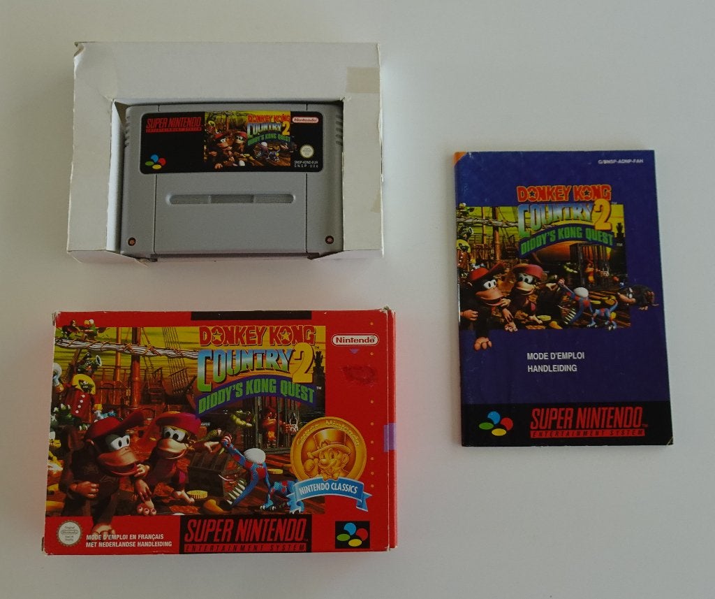 Donkey Kong Country 2 compleet voor Super Nintendo, 2 spelers, Zo goed als nieuw, Vanaf 3 jaar, Ophalen