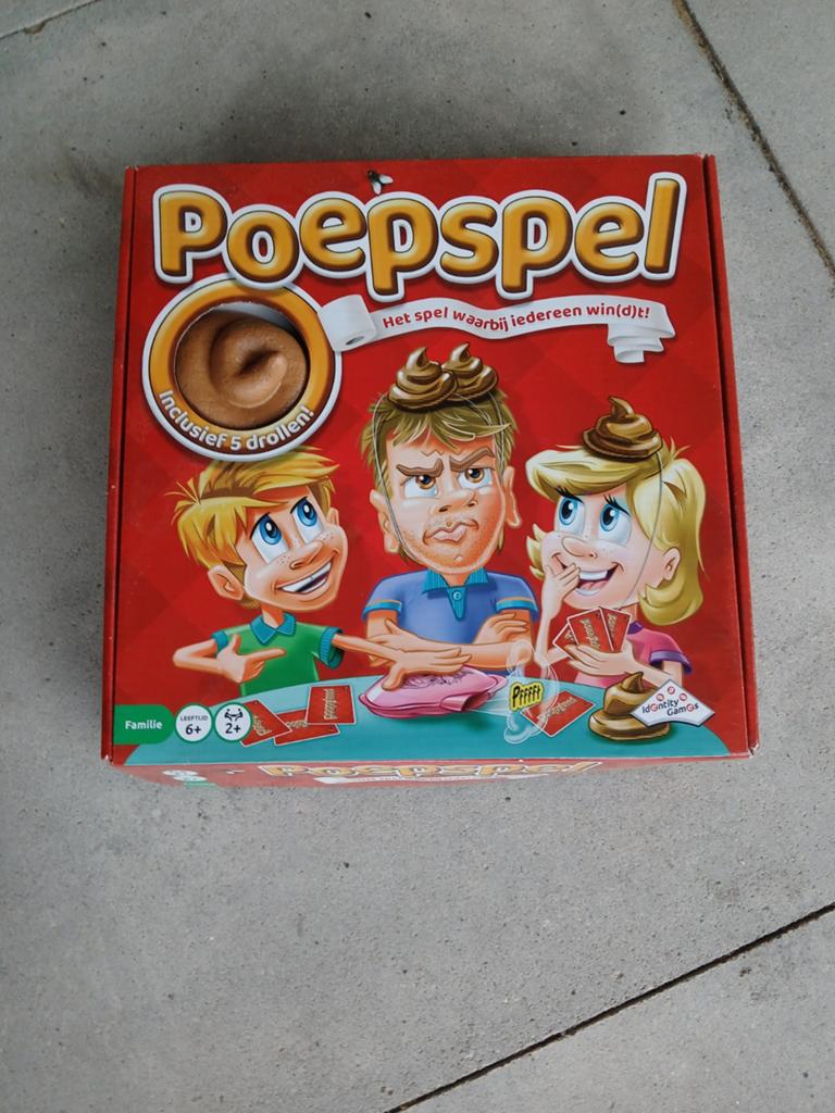 Poepspel - Het hilarische spel voor de hele familie!, Vijf spelers of meer, Ophalen of Verzenden, Gebruikt, IdGntity Games