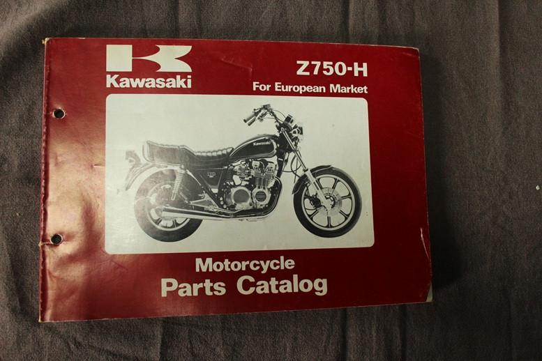 Kawasaki Z750H 1980 motorcycle parts catalogue Z750 H2 LTD, Ophalen of Verzenden, Kawasaki