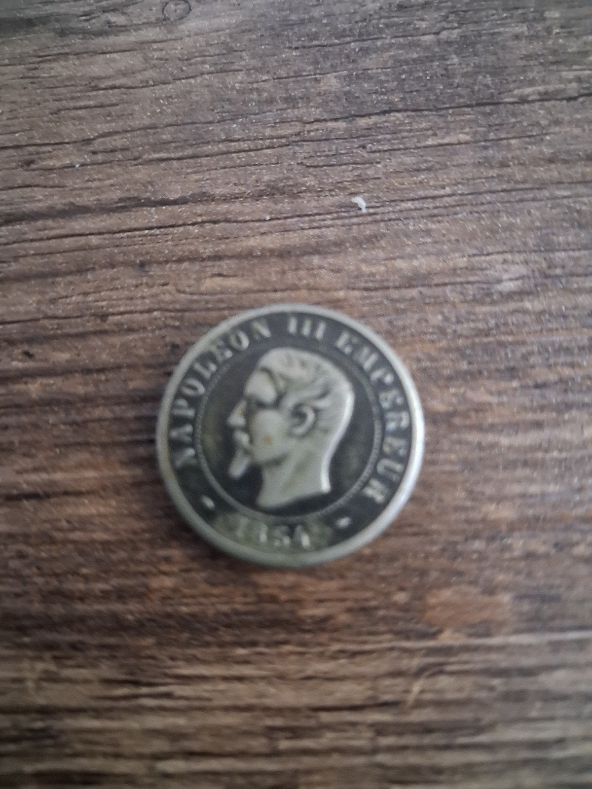 Antieke Knoop met Napoleon III Keizer Afbeelding, Ophalen of Verzenden, Gebruikt
