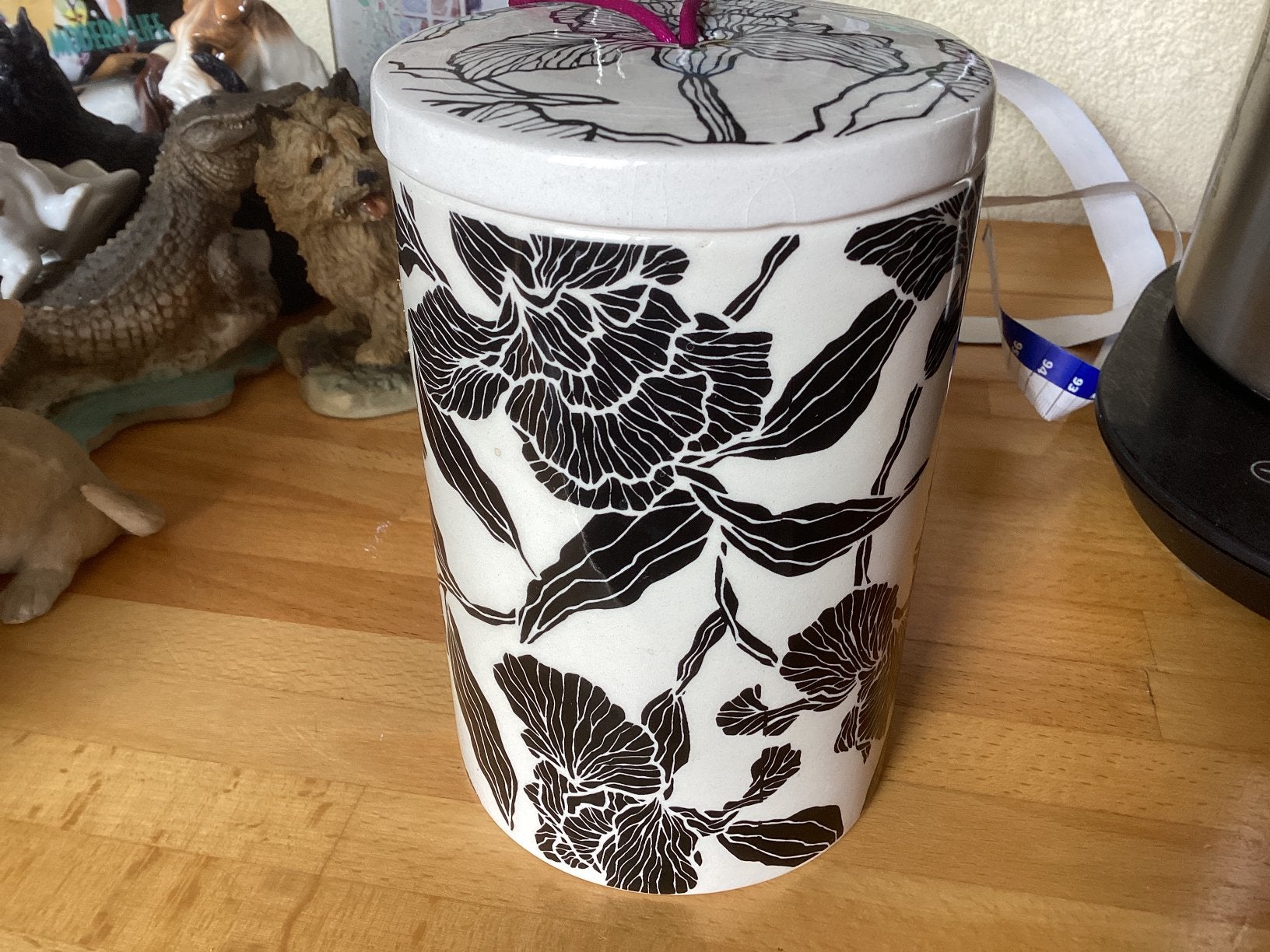 Pot Orchidee hoog 14 diam. 9 cm. Keramiek, Ophalen of Verzenden