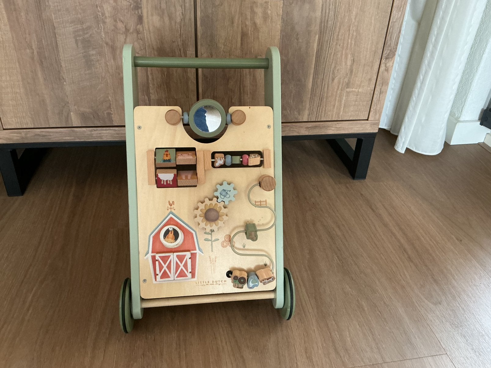 Little Dutch houten loopwagen, Kinderen en Baby's, Speelgoed | Houten speelgoed, Ophalen of Verzenden, Gebruikt, Duw- of Trekspeelgoed