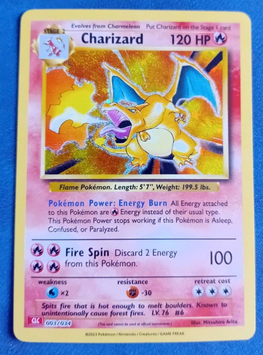 charizard 003/034 ho-oh deck NM, Ophalen, Zo goed als nieuw, Losse kaart