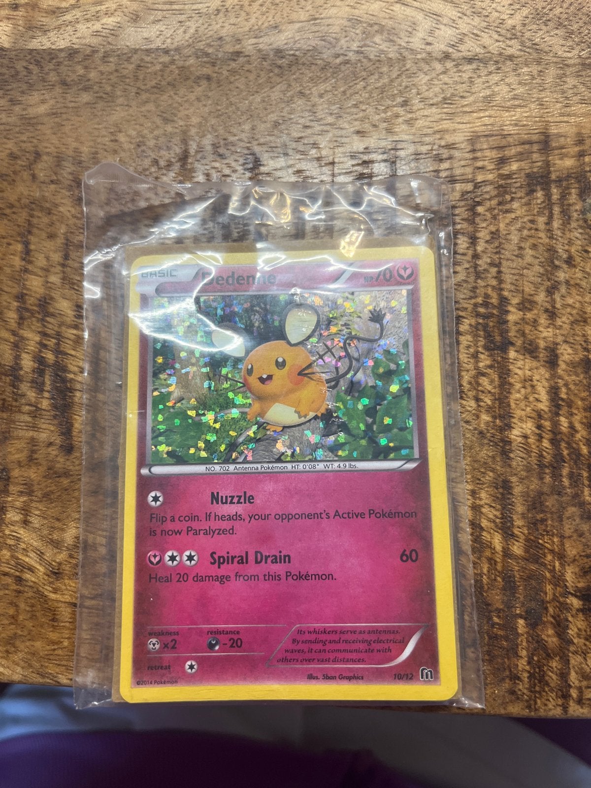 Pokémon Dedenne Holo 10/12–McDonald’s 2014–Origineel Geseald, Ophalen of Verzenden, Nieuw