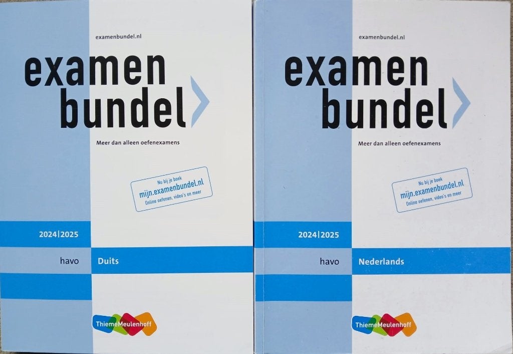 Examenbundel NEDERLANDS of DUITS HAVO 2024-25 ALS NIEUW, Overige vakken, Verzenden, Zo goed als nieuw, HAVO