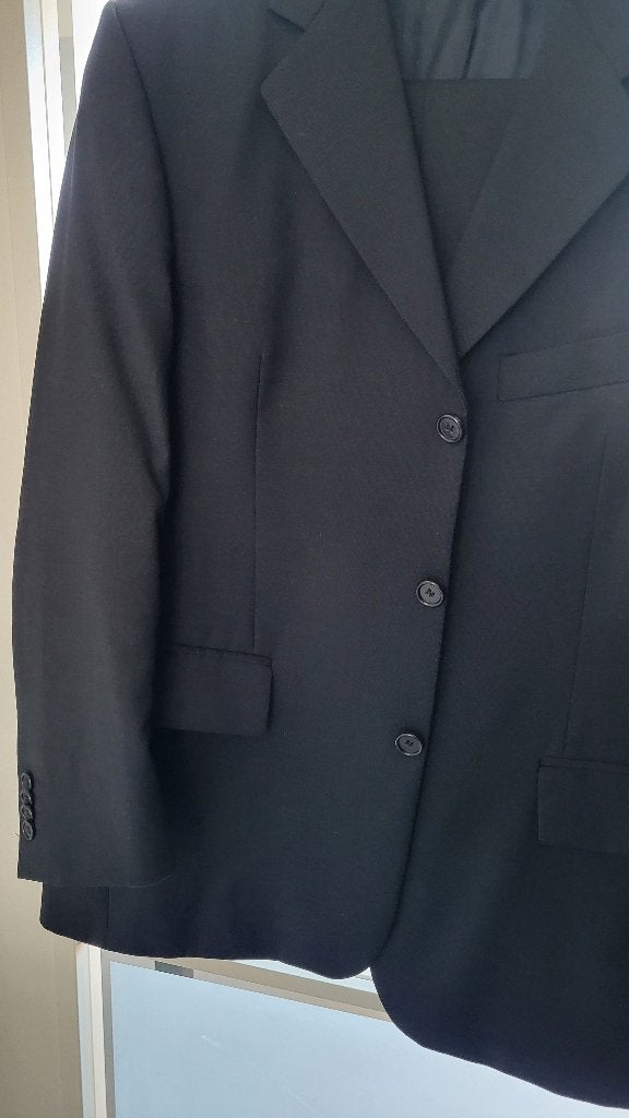 Zgan herenpak/kostuum van Piet Zoomers, donkerblauw, mt M, Kleding | Heren, Kostuums en Colberts, Ophalen of Verzenden, Zo goed als nieuw