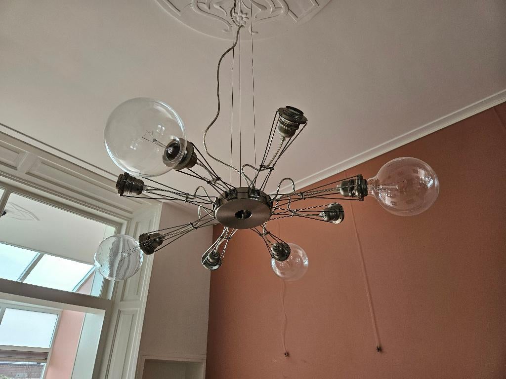 Lumina Matrix Otto Lamp Nikkel, Gebruikt, Design, Ophalen of Verzenden, Metaal