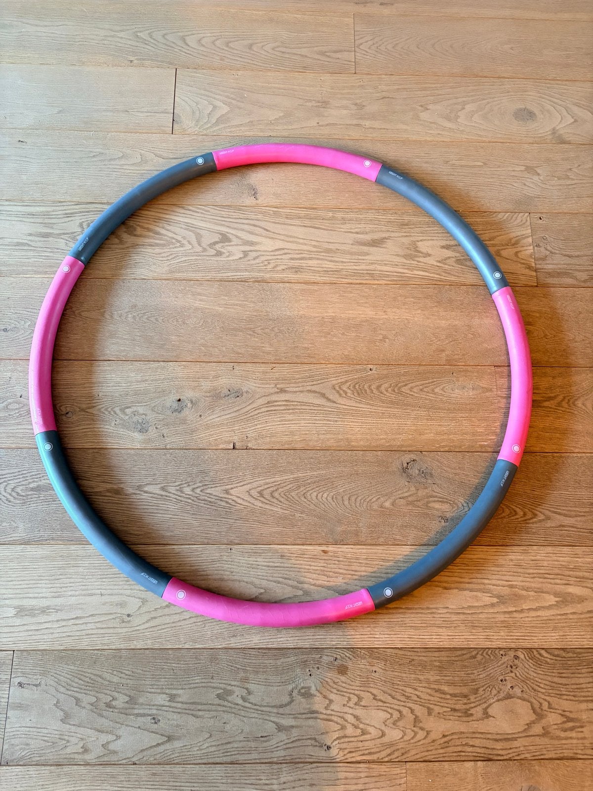Fitness hoepel - Roze/Grijs, Ophalen, Gebruikt, Fitness hoelahoep