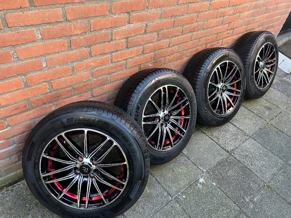 R1 velgen c1 aygo 107     4x108, 14 inch, Gebruikt, Velg(en), Personenwagen