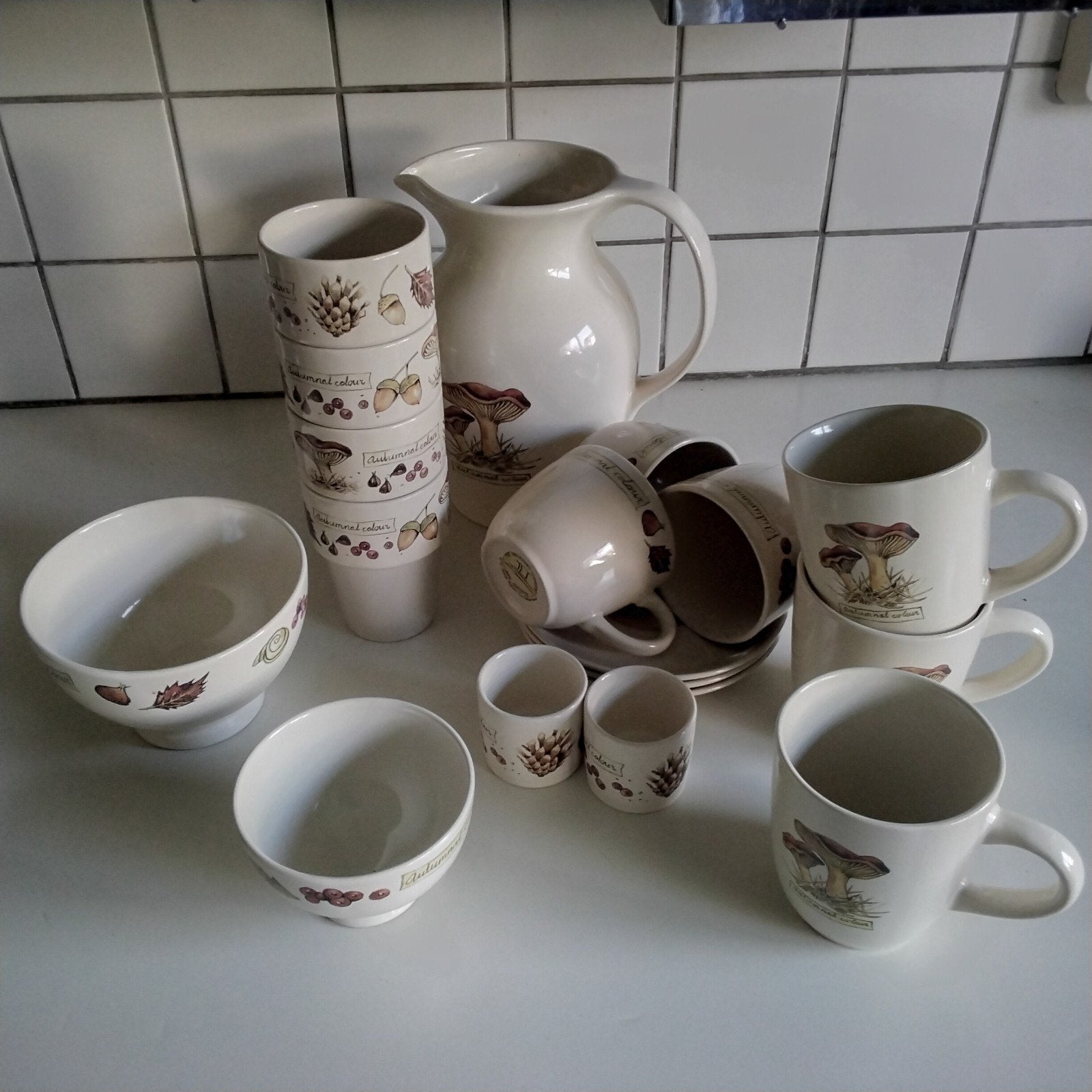Jet autumnal colour servies, Overige typen, Ophalen of Verzenden, Zo goed als nieuw, Overige stijlen