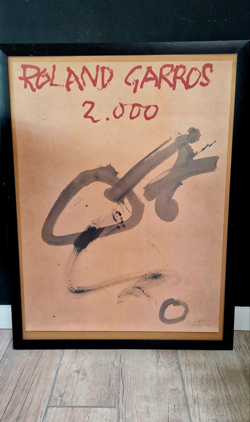 Affiche Roland Garros 2000 - Antoni Tapies, Rechthoekig Staand, Ophalen of Verzenden, Zo goed als nieuw, Sport