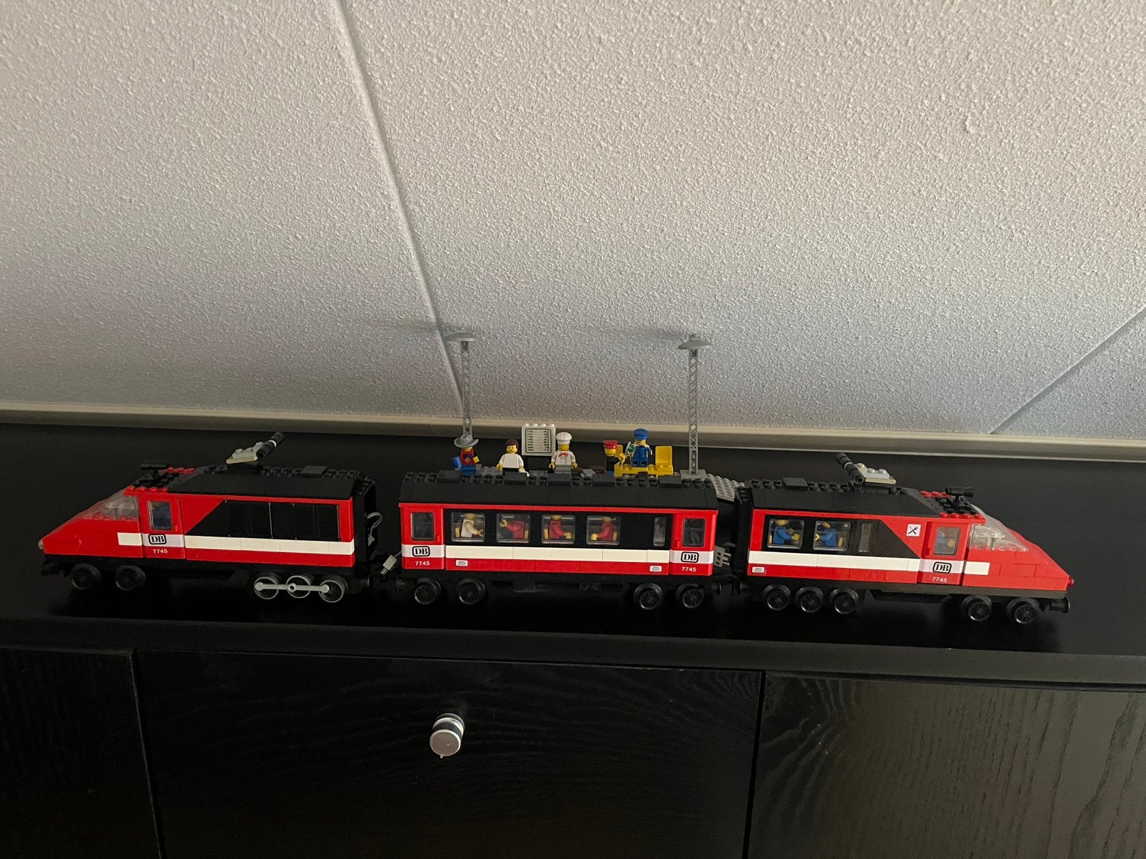 LEGO 12V trein High-speed city express 7745, Inclusief minifiguren, Gebruikt, Lego, Ophalen of Verzenden