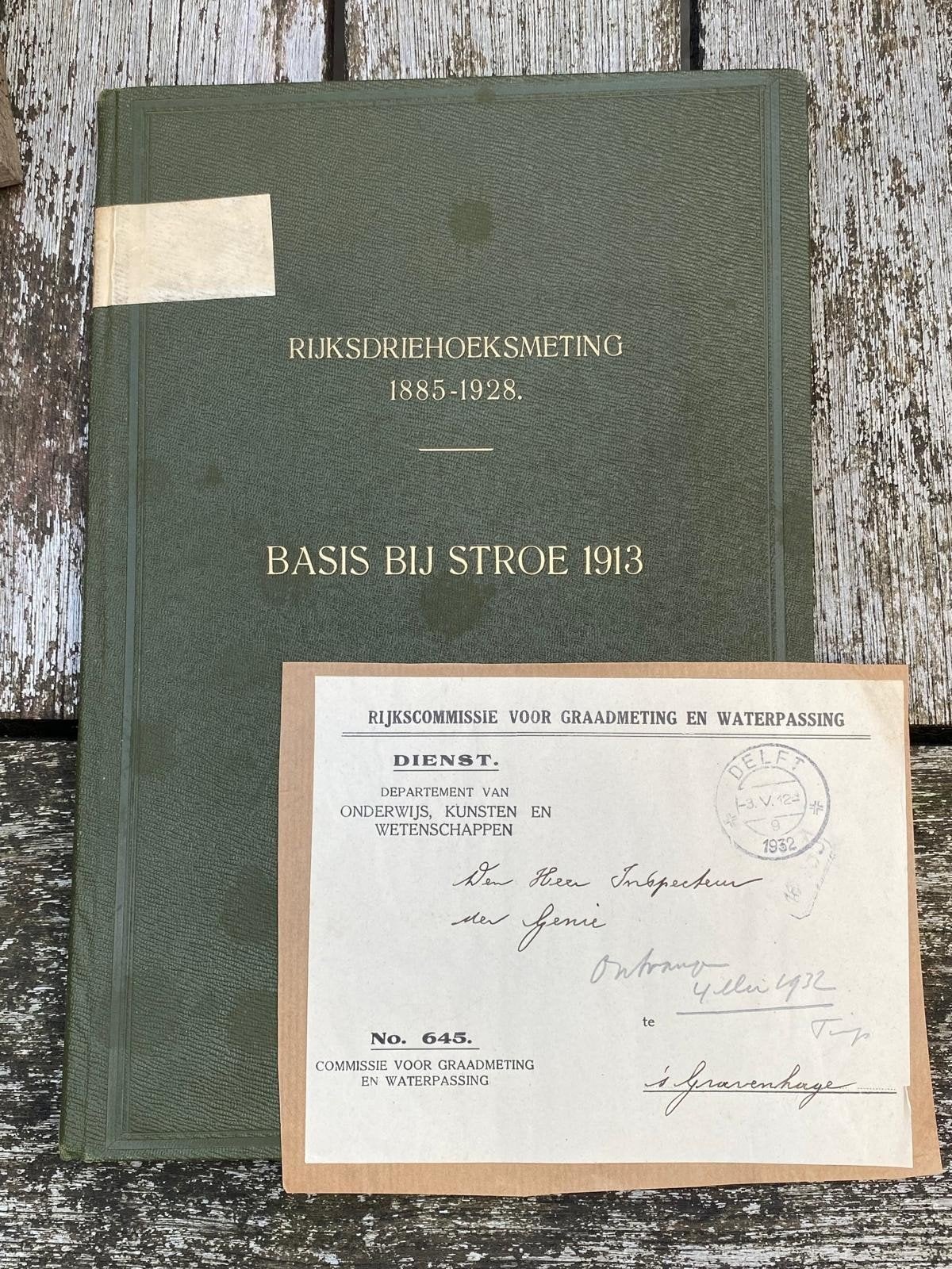Genie boekwerk rijksdriehoeksmeting., Ophalen of Verzenden
