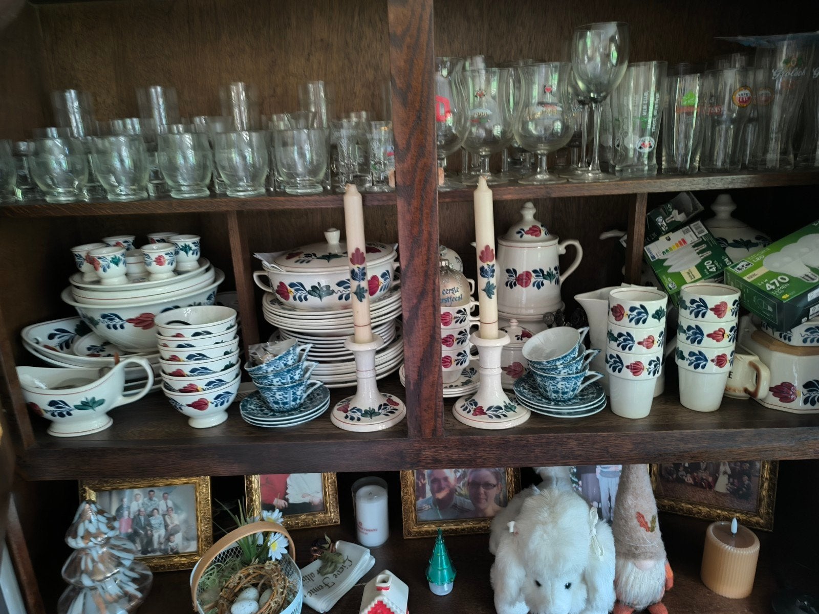 boerenbont servies nooit gebruikt, Ophalen