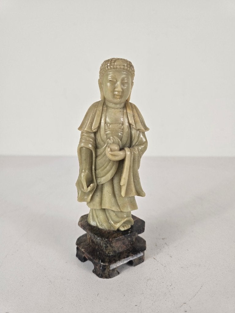 Beeld Medicijnboeddha, speksteen, China, Qing dynastie, Ophalen of Verzenden