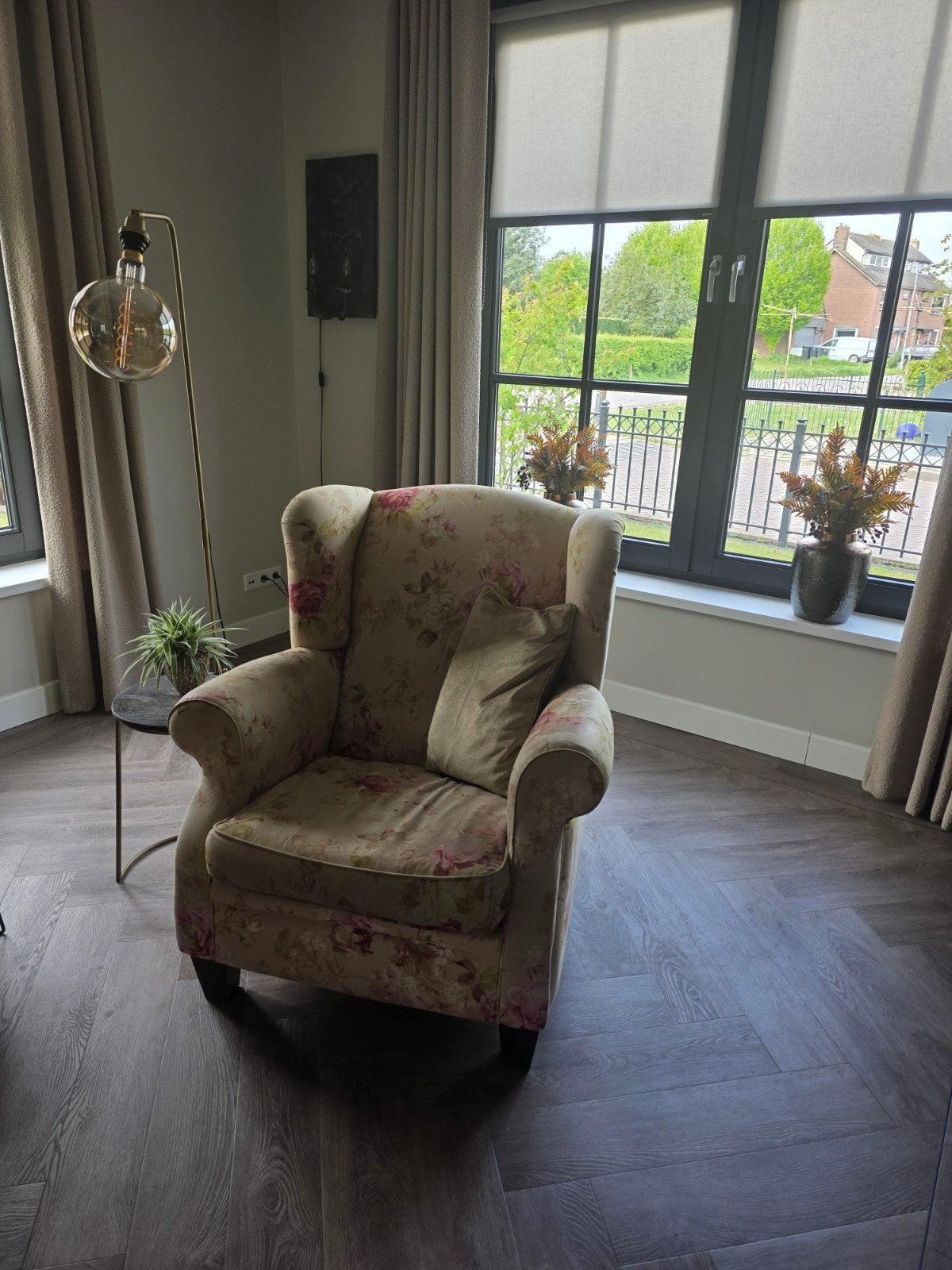 Bloemen fauteuil van Country lifestyle, 4 jaar oud, gratis!, Ophalen of Verzenden, Zo goed als nieuw, 75 tot 100 cm, 50 tot 75 cm