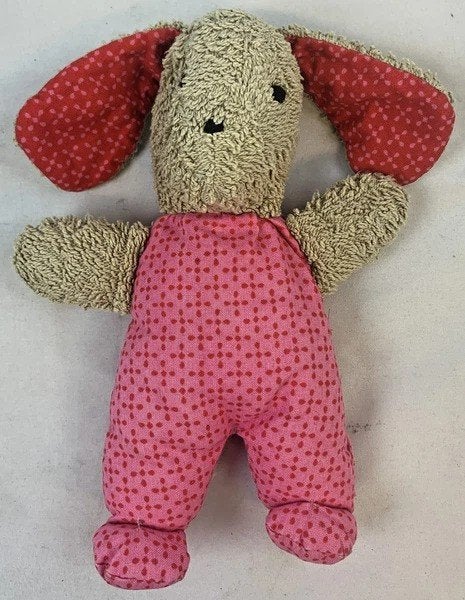Sigikid Fips Vintage Badstof Hond Knuffel Beige Roze Stippen, Coolsingel 104, 3011 AG Rotterdam, Netherlands, Hond, Zo goed als nieuw