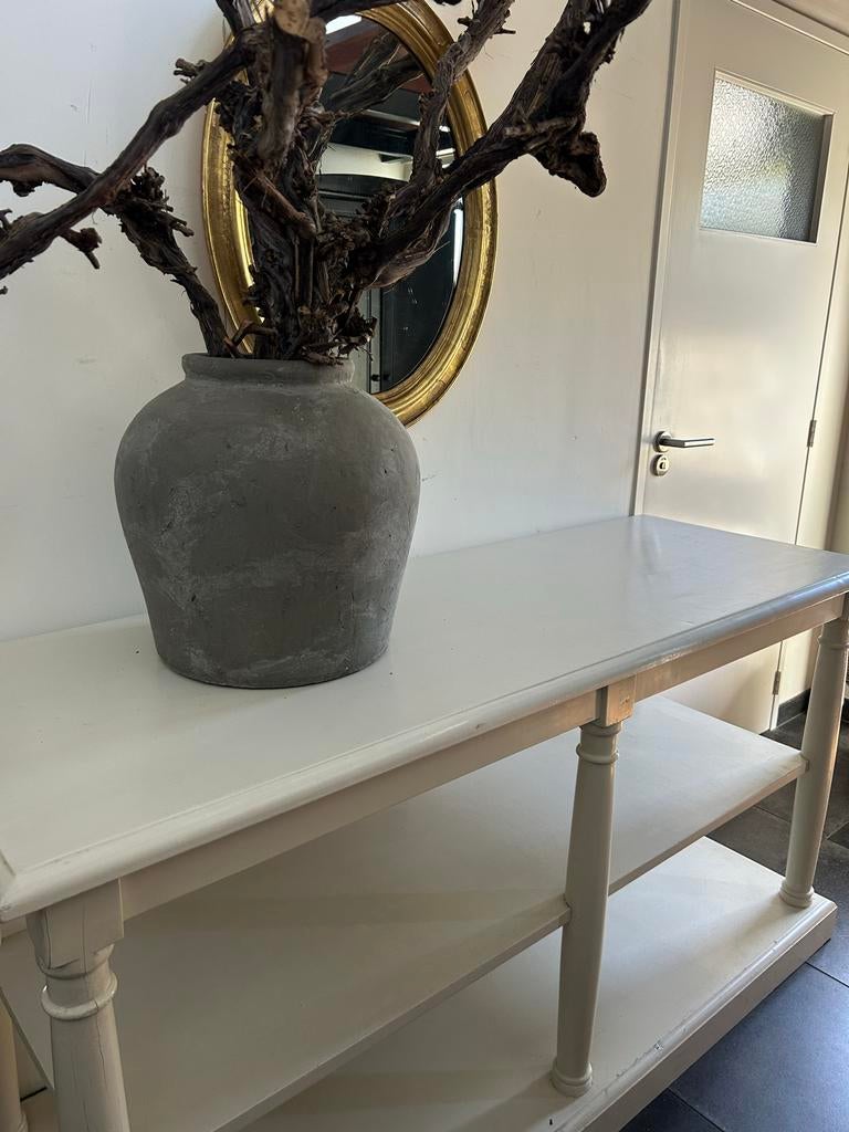 Stijlvolle landelijke sidetable / winkeltafel, Ophalen, Zo goed als nieuw, Overige houtsoorten, 100 tot 150 cm