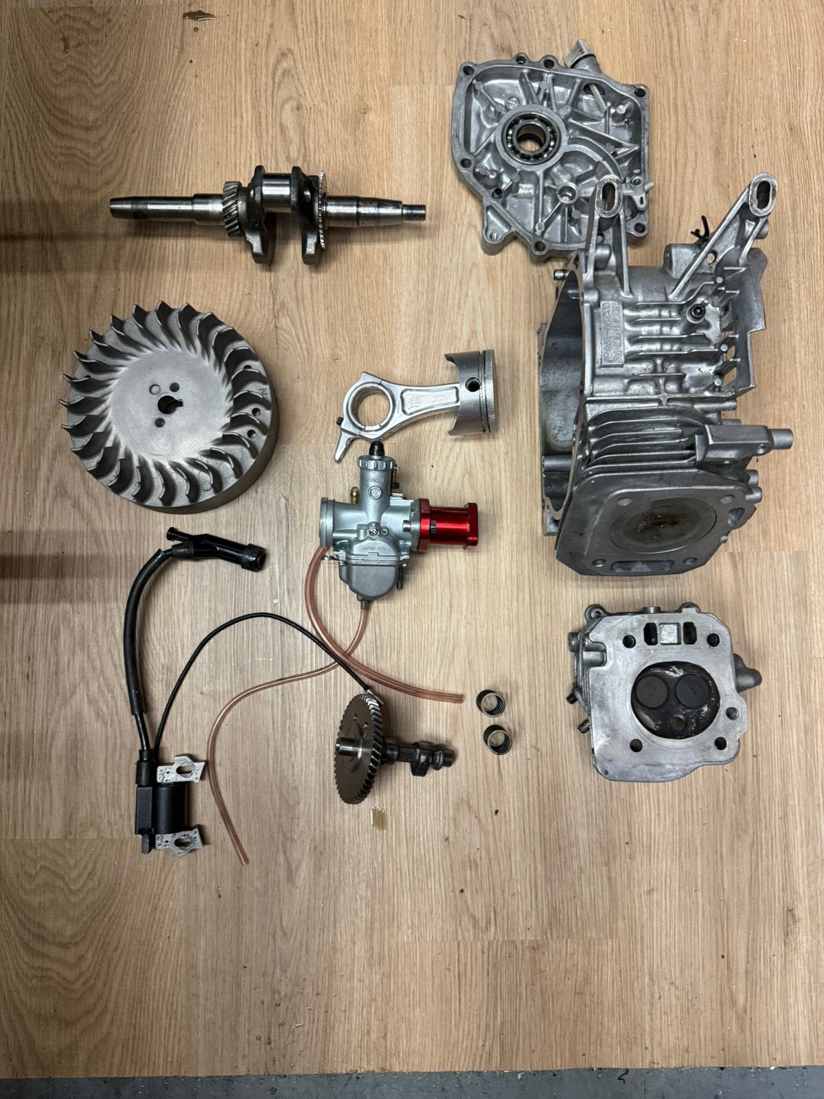 Honda gx200 met performance parts in onderdelen, Sport en Fitness, Ophalen, Zo goed als nieuw