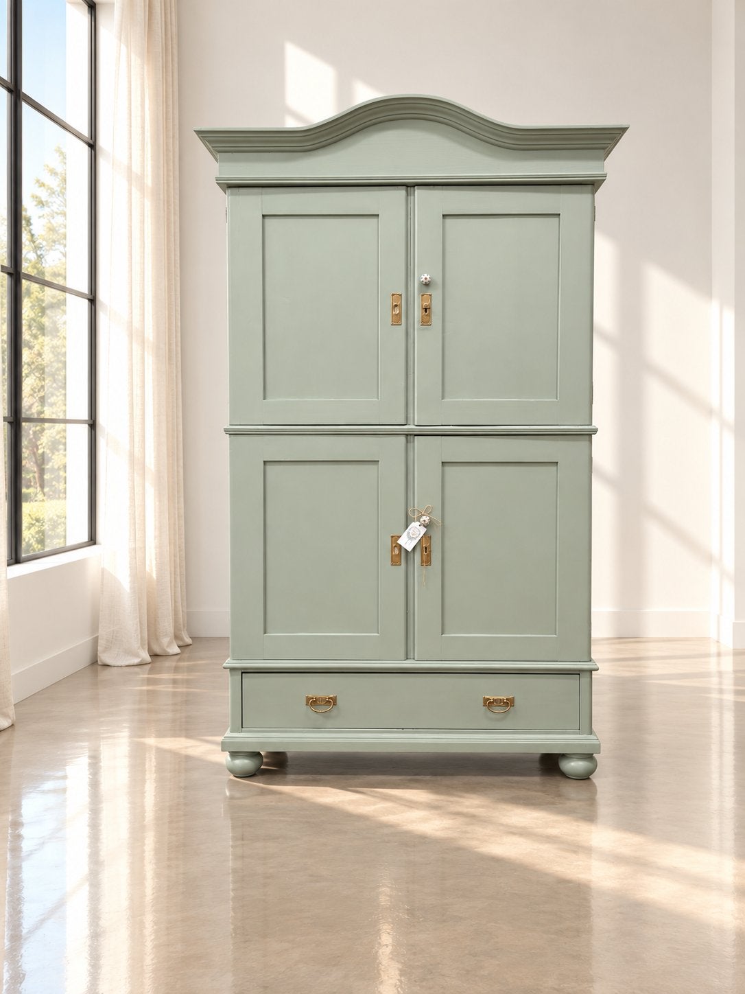 Linnenkast babykamer mint kledingkast meidenkast buffetkast, Huis en Inrichting, Kasten | Kledingkasten, Ophalen, 100 tot 150 cm