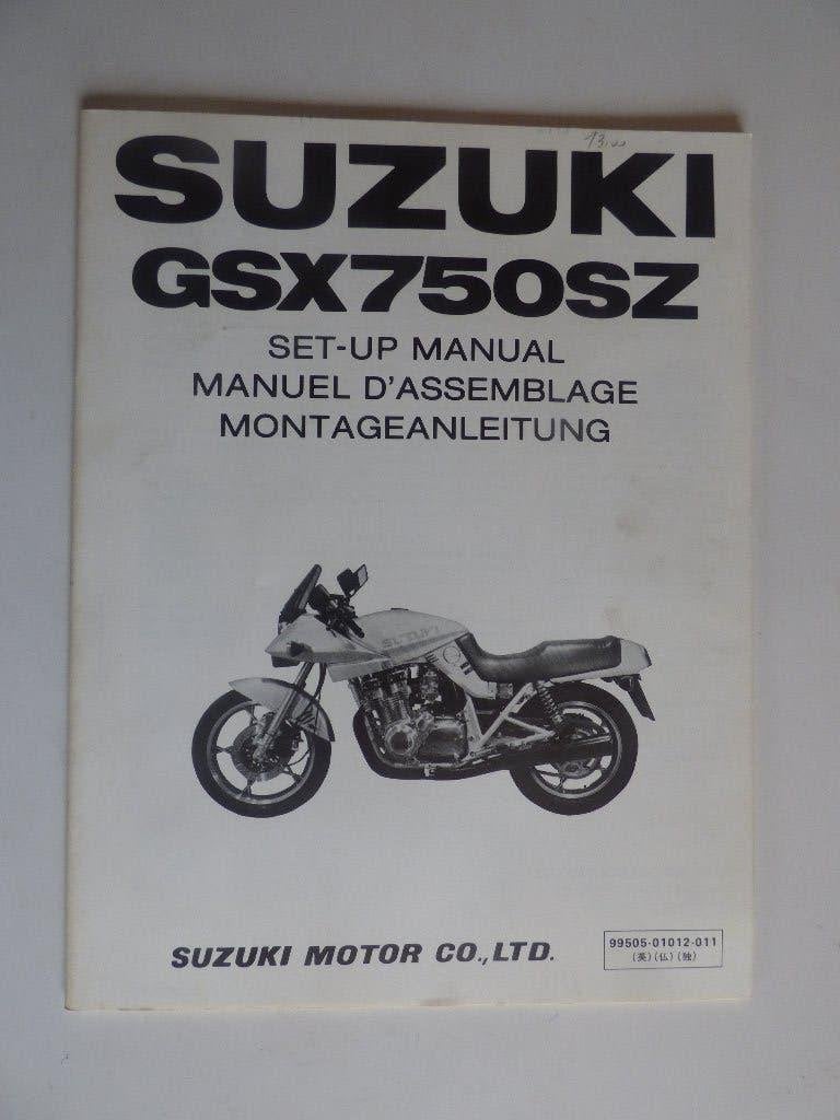 SUZUKI GSX750SZ MONTAGE HANDLEIDING, Ophalen of Verzenden, Suzuki