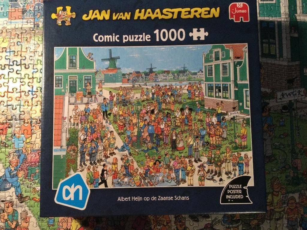 Jan van Haasteren puzzel - Albert Hein op de Zaanse Schans, Ophalen, 500 t/m 1500 stukjes, Zo goed als nieuw, Legpuzzel