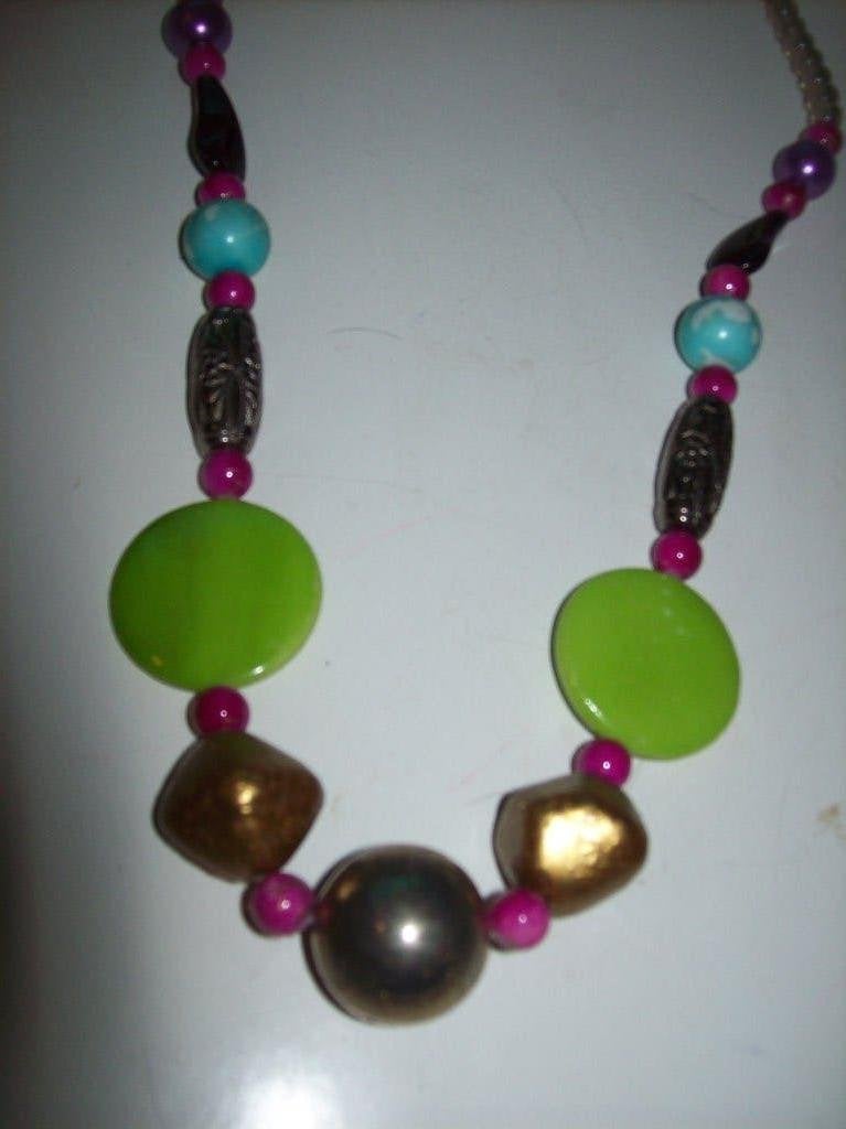 Ketting Kristal Mooie Groen Goud Meer kleur Steen Kraal, Sieraden, Tassen en Uiterlijk, Kettingen, Nieuw, Steen of Mineraal, Groen