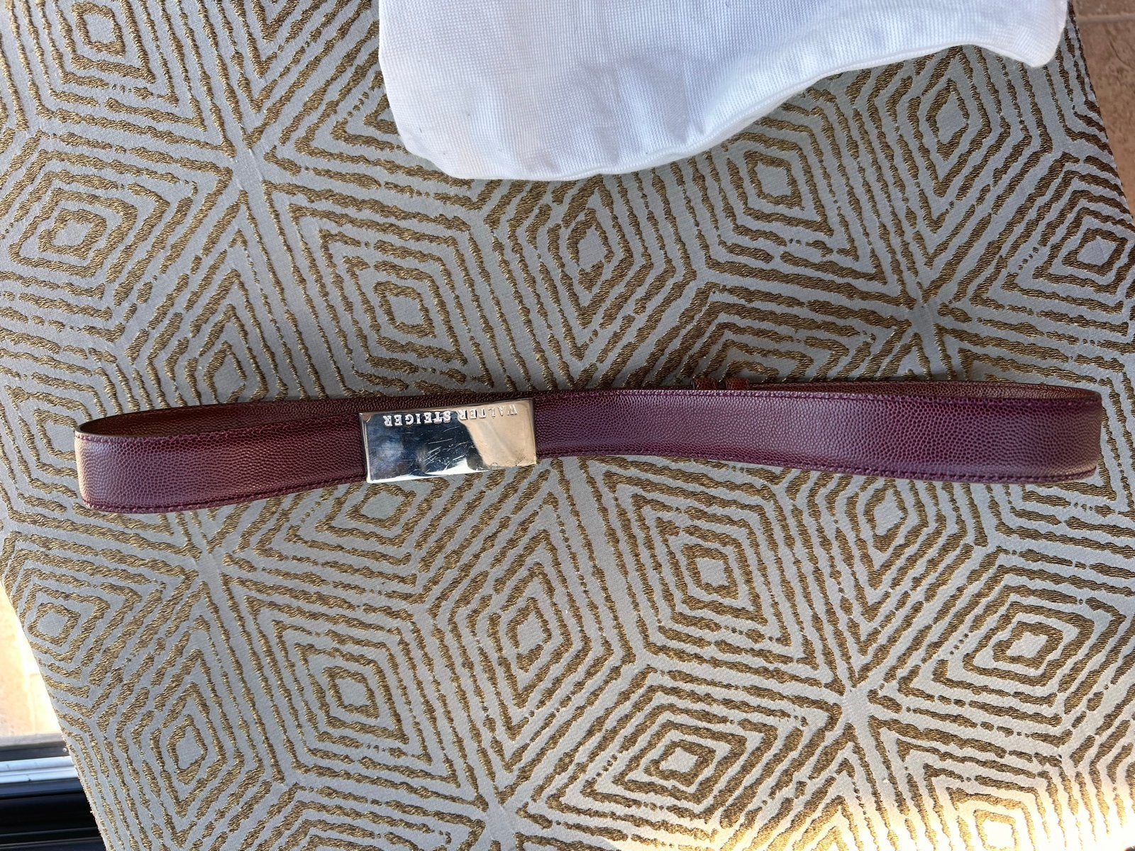 Walter Steiger Reversible Leren Riem - Bordeaux/Bruin, Kleding | Dames, Verzenden, Echt leder, 90 tot 100 cm, Heupriem