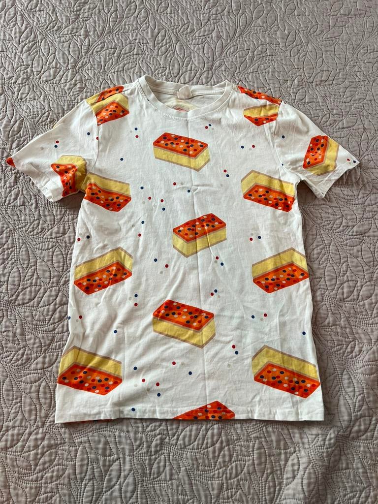 Maat 146/152 koningsdag / tompouce shirtje unisex, Ophalen of Verzenden, Zo goed als nieuw, Jongen of Meisje, Shirt of Longsleeve