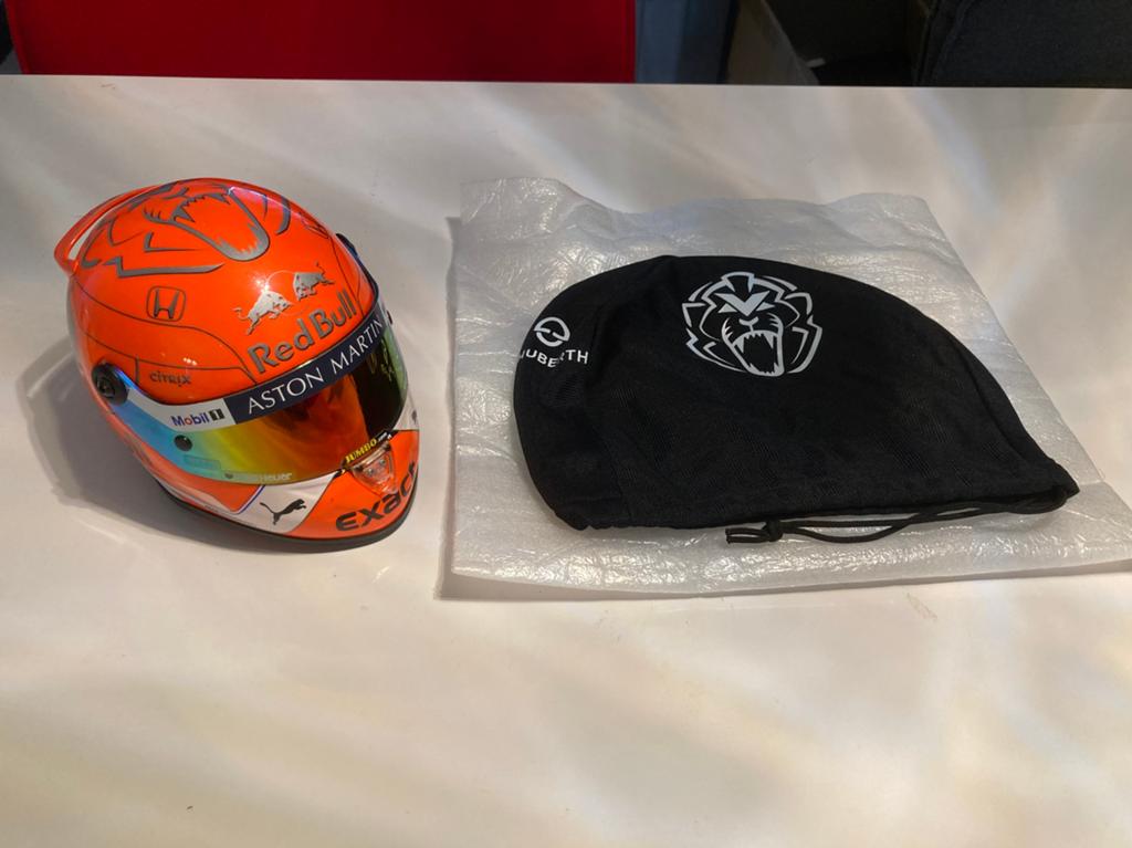 Max Verstappen helm 1/2 spa 2019, Verzamelen, Ophalen of Verzenden, Nieuw, Formule 1