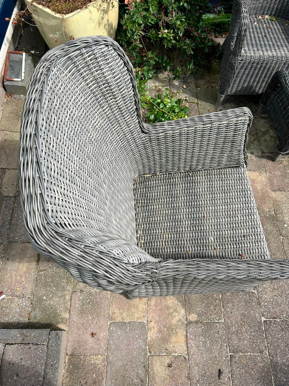 1 Wicker Tuinstoel van 4 Seasons., Tuin en Terras, Tuinstoelen, Ophalen, Zo goed als nieuw, Wicker