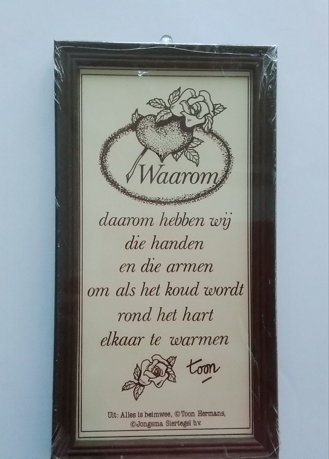 Spreukentegeltje Toon Hermans - Waarom, Gebruikt, Meerkleurig, Ophalen of Verzenden, Klassiek