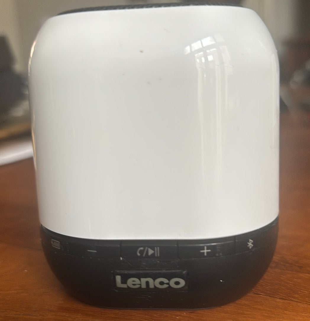 Lenco BTS-110 Draadloze Bluetooth Speaker Wit, Audio, Tv en Foto, Luidsprekers, Zo goed als nieuw, Overige typen, Minder dan 60 watt