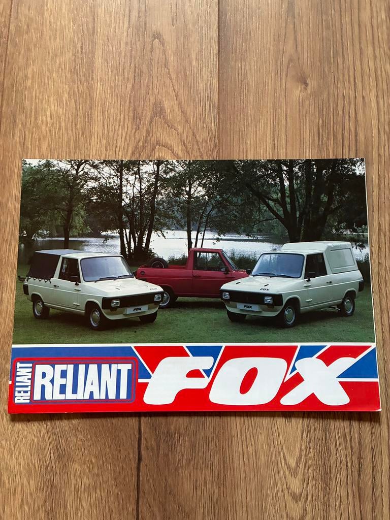 Reliant Fox brochure, Ophalen of Verzenden, Zo goed als nieuw, Overige merken