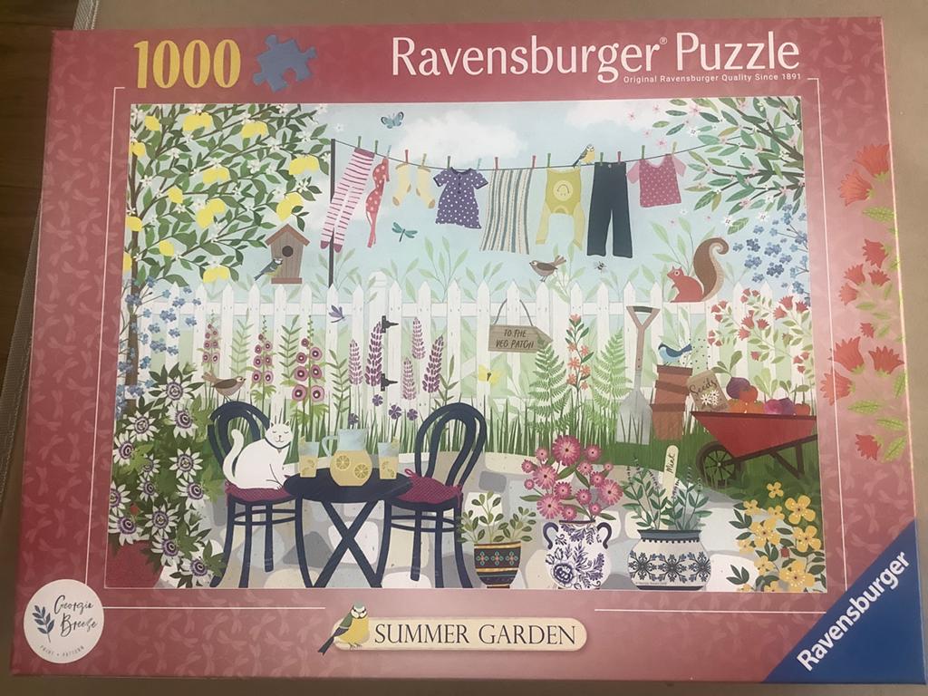 Ravensburger puzzel 1000 stukjes Summer Garden, Ophalen, 500 t/m 1500 stukjes, Zo goed als nieuw, Legpuzzel